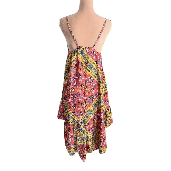 Karma Highway Vibrant Asymmetrical Floral Sundress NWT - Picture 5 of 10